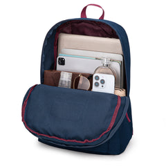 MWC-575SNY  Montana West Solid Color Backpack -2Pcs Set -Navy