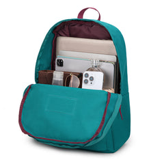 MWC-575STQ   Montana West Solid Color Backpack -2Pcs Set -Turquoise
