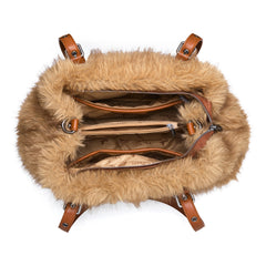 MWC-637  Montana West Plush Faux Fur Shoulder Bag/Crossbody Bag