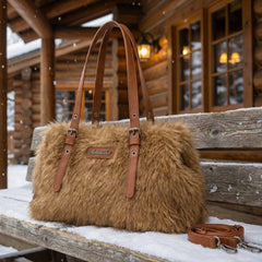MWC-637  Montana West Plush Faux Fur Shoulder Bag/Crossbody Bag