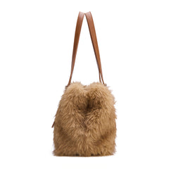 MWC-637  Montana West Plush Faux Fur Shoulder Bag/Crossbody Bag