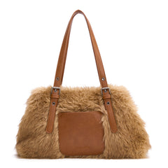 MWC-637  Montana West Plush Faux Fur Shoulder Bag/Crossbody Bag