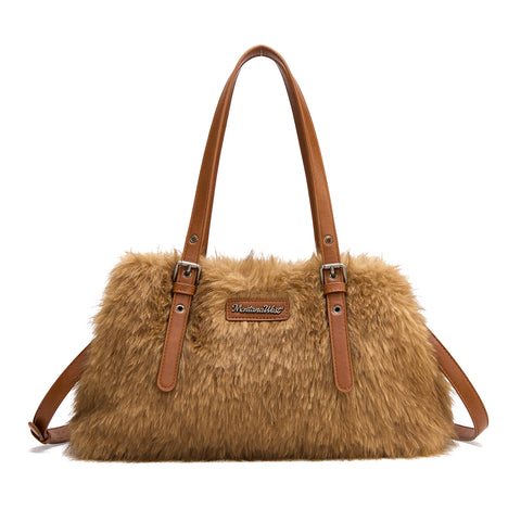 MWC-637  Montana West Plush Faux Fur Shoulder Bag/Crossbody Bag