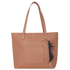 MWC-G029   Montana West  Tassel Concealed Carry Tote Bag - Brown