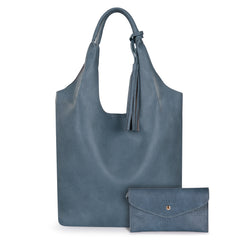 MWC2-079JN   Montana West Slouchy Hobo Bag with Pouch -Jean