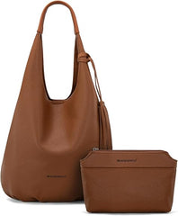 MWC2-298   Montana West Hobo Bag with Pouch - Brown