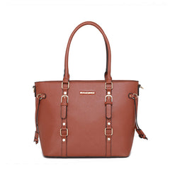 MWC3-C032W  Montana West 3PCs Set Tote/Crossbody/Wallet - Brown