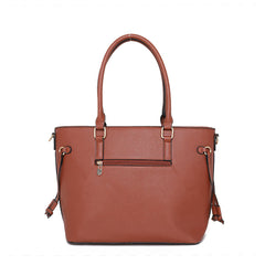MWC3-C032W  Montana West 3PCs Set Tote/Crossbody/Wallet - Brown