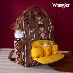 WG2204-9110 Wrangler Aztec Printed Callie Backpack- Camel