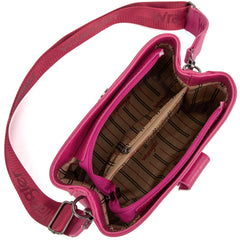 WG114-110   Wrangle Hobo Crossbody/Shoulder Bag  -Hot Pink