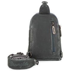WG87-824 Wrangler Sling Bag/Crossbody/Chest Bag - Pewter