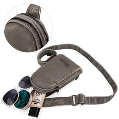 WG87-824 Wrangler Sling Bag/Crossbody/Chest Bag - Light Grey