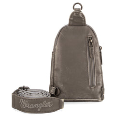 WG87-824 Wrangler Sling Bag/Crossbody/Chest Bag - Light Grey