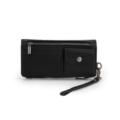 MWL-4206 Montana West Genuine Leather Tooled Bi-Fold Wallet with Detachable Zippered Pocket