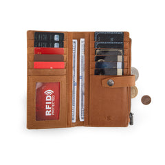 MWL-4210 Montana West Genuine Leather Floral Tooled  Bi-Fold Wallet