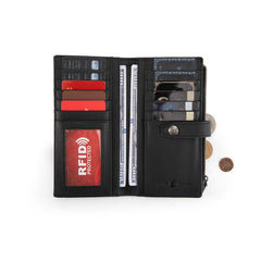 MWL-4210 Montana West Genuine Leather Floral Tooled  Bi-Fold Wallet