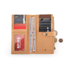 MWL-4210 Montana West Genuine Leather Floral Tooled  Bi-Fold Wallet