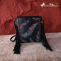 MW1242G-9360  Montana West Embroidered Collection Concealed Carry Crossbody