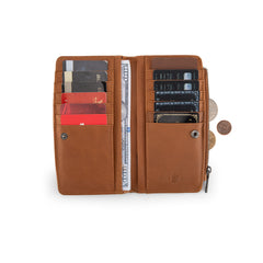 MWL-4204  Montana West Genuine Leather Tooled  Bi-Fold Wallet