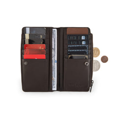 MWL-4204  Montana West Genuine Leather Tooled  Bi-Fold Wallet