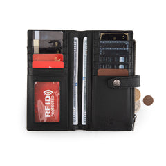 MWL-4209  Montana West Genuine Leather Tooled  Bi-Fold Wallet