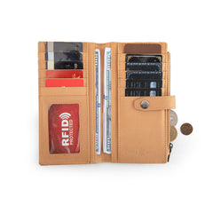 MWL-4209  Montana West Genuine Leather Tooled  Bi-Fold Wallet