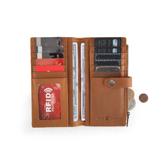 MWL-4209  Montana West Genuine Leather Tooled  Bi-Fold Wallet