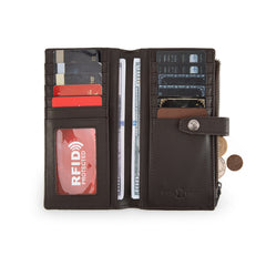 MWL-4209  Montana West Genuine Leather Tooled  Bi-Fold Wallet