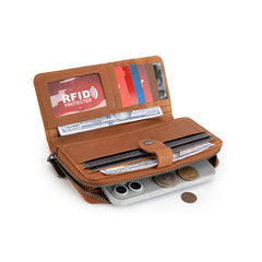 MWL-4202 Montana West Genuine Leather Bi-Fold RFID Protected Wallet
