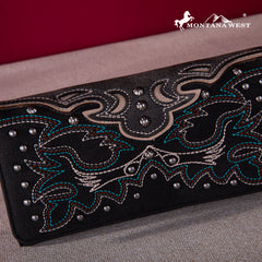 MW1253-W002 Montana West Embroidered Collection Wallet