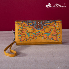 MW1253-W002 Montana West Embroidered Collection Wallet