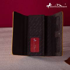 MW1253-W002 Montana West Embroidered Collection Wallet