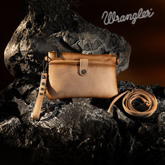 WG86-181 Wrangler Clutch/ Wristlet Crossbody Bag Collection- Khaki