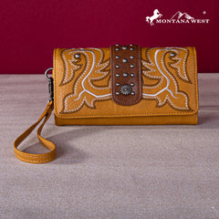 MW1247-W018  Montana West Embroidered Collection Wallet