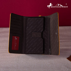 MW1247-W018  Montana West Embroidered Collection Wallet