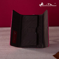 MW1247-W018  Montana West Embroidered Collection Wallet