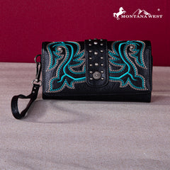 MW1247-W018  Montana West Embroidered Collection Wallet