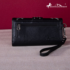 MW1247-W018  Montana West Embroidered Collection Wallet