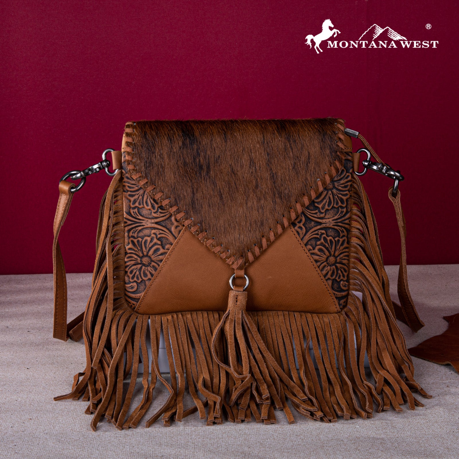 Hobo Bag Shoulder Wallet With Fringe MWR-064 Montana West Genuine