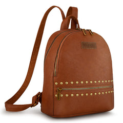 WG81-91101  Wrangler Studded  Backpack -Brown