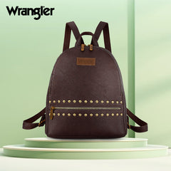 WG81-91101  Wrangler Studded  Backpack - Coffee