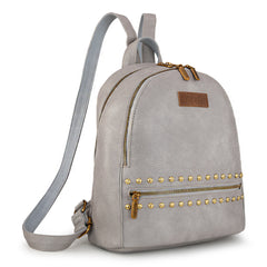 WG81-91101  Wrangler Studded  Backpack - Grey