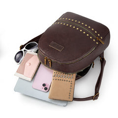 WG81-91101  Wrangler Studded  Backpack - Coffee