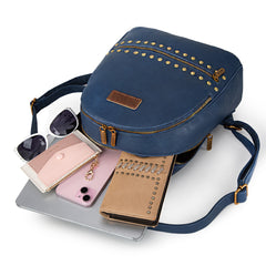 WG81-91101  Wrangler Studded  Backpack - Navy