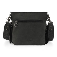 MW1350-8360 Montana West Tooled Aztec Concho Collection Crossbody -Black