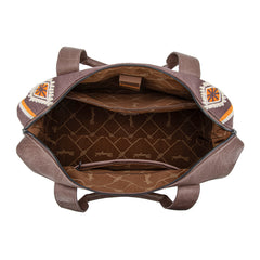 WG174-5110  Wrangler Southwestern Print Duffle Bag - Coffee
