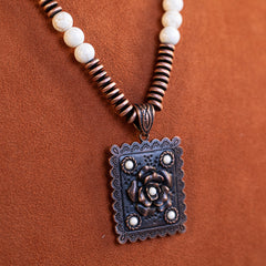 WNS-1041  Wrangler  Jewelry Sets Bohemian Pendant Necklace Earrings