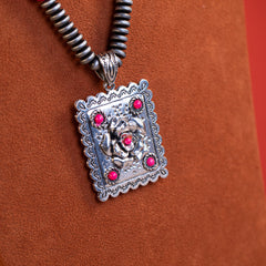 WNS-1041  Wrangler  Jewelry Sets Bohemian Pendant Necklace Earrings