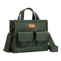 LEE53-001   LEE  Waxed Canvas Tote/Crossbody