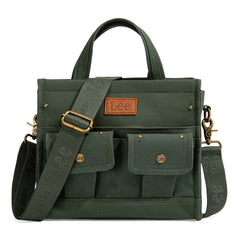 LEE53-001   LEE  Waxed Canvas Tote/Crossbody